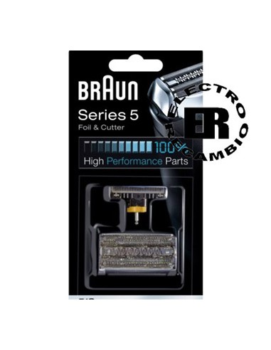 Lámina y cuchilla Braun 51S - 8000 series plata
