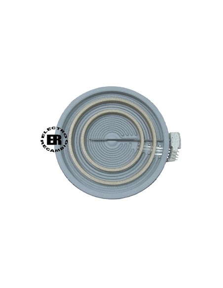 Resistencia vitrocerámica triple 230V Ø300 mm.