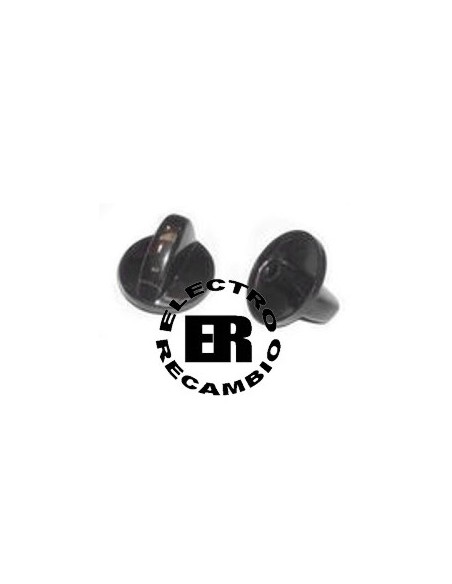 Mando encimera Teka eje 5,5 mm. negro