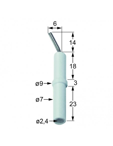 Electrodo de encendido D1 7mm D2 9mm