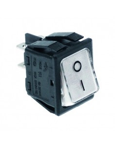 Interruptor basculante 30x22mm blanco 250V 16A