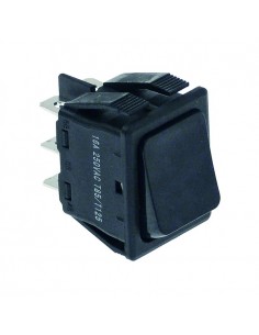 Interruptor basculante 30x22mm negro 250V 16A