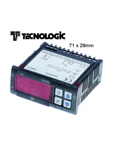 Controlador electrónico TECNOLOGIC TLE20 71 x 29 mm 230V