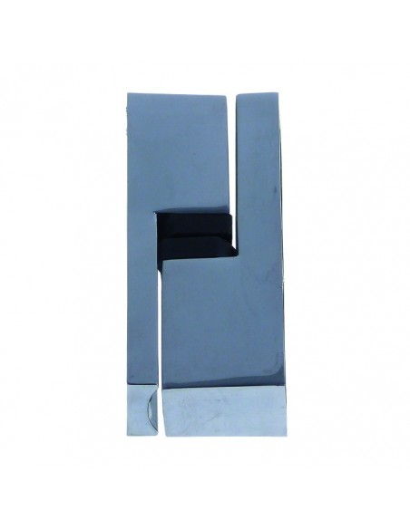 Bisagra rectangular 96x29mm distancia sujeción 38mm tope izquierdo/derecho