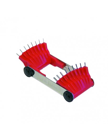 Calibre para boquillas con 20 pernos de medición 0,45-1,5mm