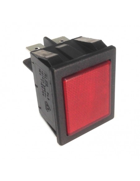 Piloto luminoso 31x25mm rojo 250V