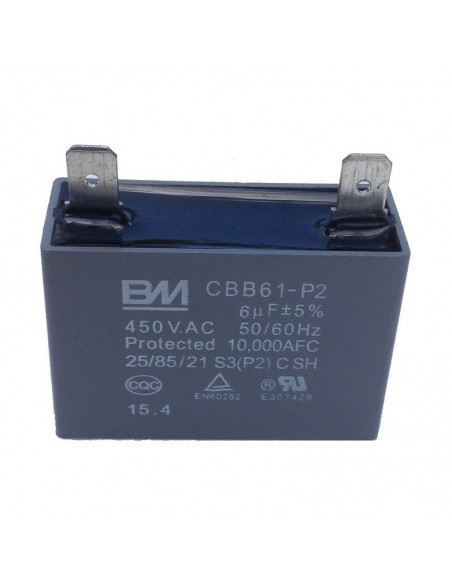 Condensador campana 6MF con faston