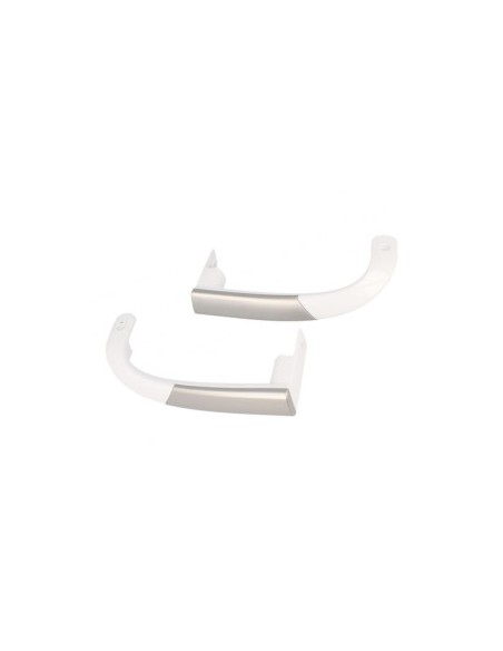 Conjunto de tiradores puerta para frigorífico Beko color blanco-plata 4326380500