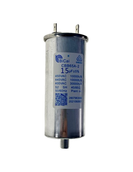 Condensador 15 µF motor secadora Beko 2807963000