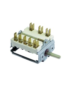 Conmutador 7 posiciones 1NO/2CO 16A empalme conector Faston