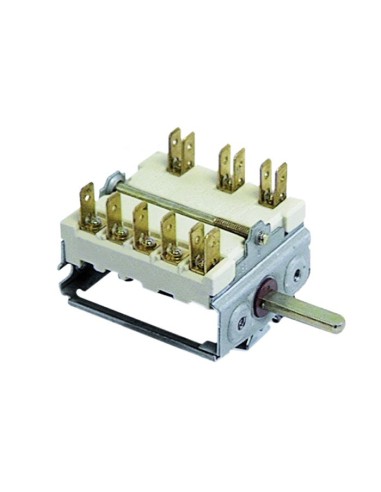 Conmutador 7 posiciones 1NO/2CO 16A empalme conector Faston 300004