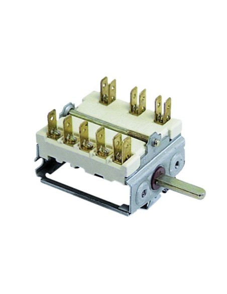 Conmutador 7 posiciones 1NO/2CO 16A empalme conector Faston 300004