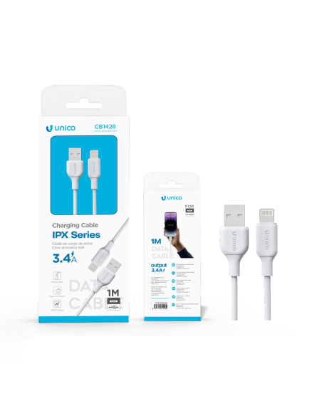 Cable de carga rápida USB-A a Lightning 3,4A