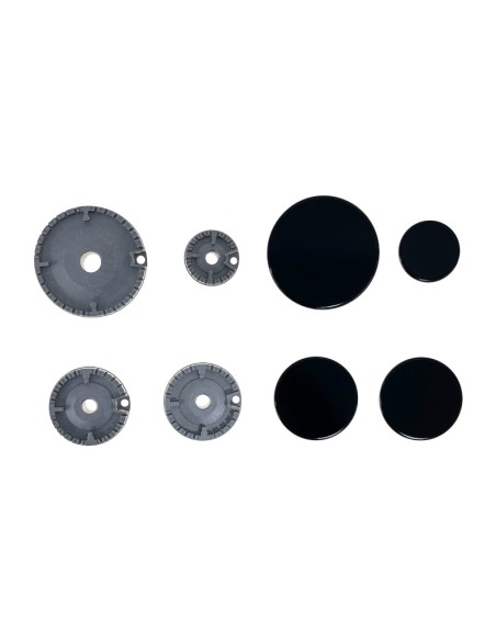 Juego de tapetas y quemadores para cocina Indesit, Ariston - C00082831