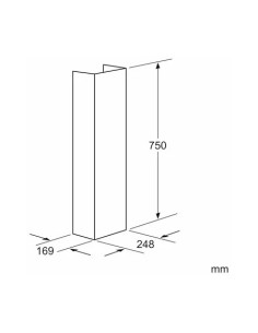 Accesorio prolongador cubretubo campana Bosch DHZ1234 2